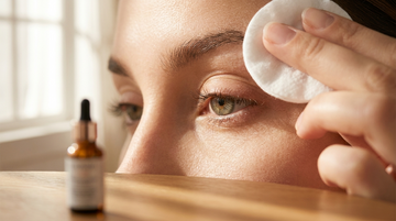 Primer plano de ojo con pestañas naturales, cuidado tras retirar pestañas postizas