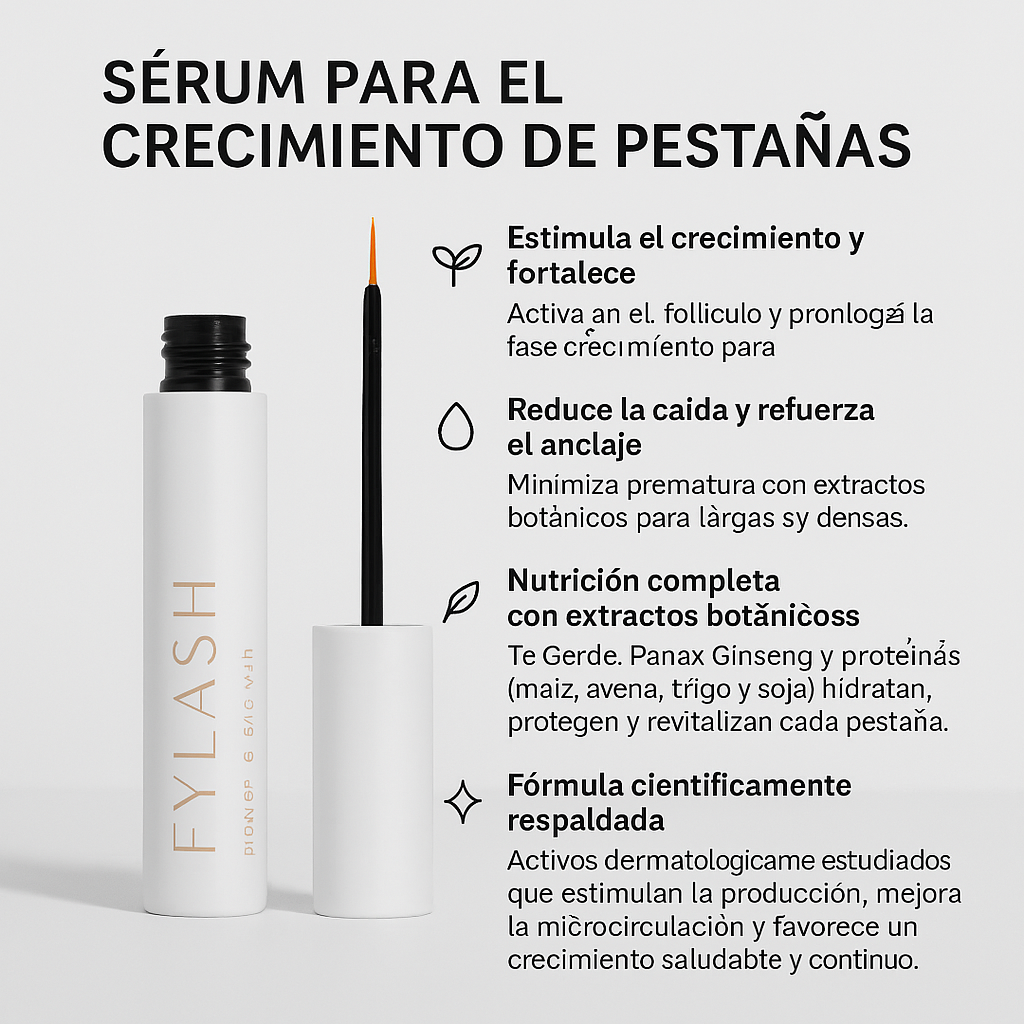 Serum que fortalece las pestañas desde la raiz