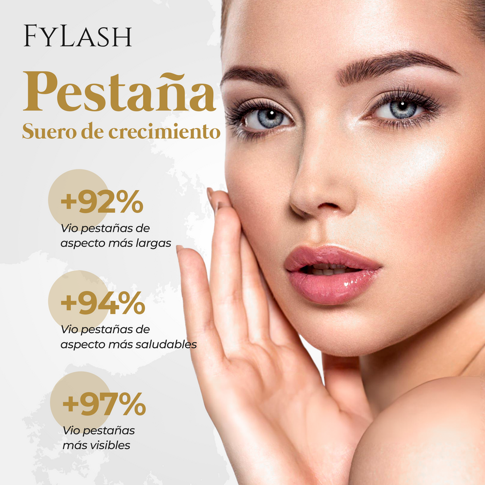 Sérum de pestañas Fylash: +92 % pestañas más largas, +94 % más saludables, +97 % más visibles